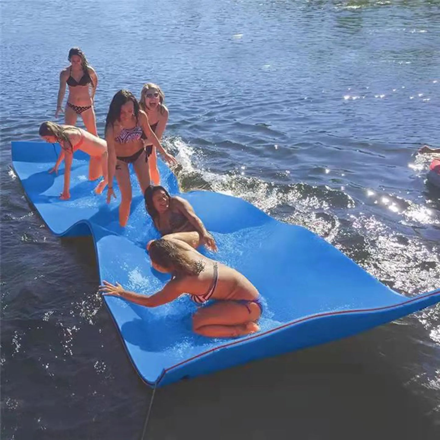 Water Float Mat Summer XPE Foam Floating Pad Swimming Pool Water Blanket Float Mat Bed for Beach Swimming Pool River