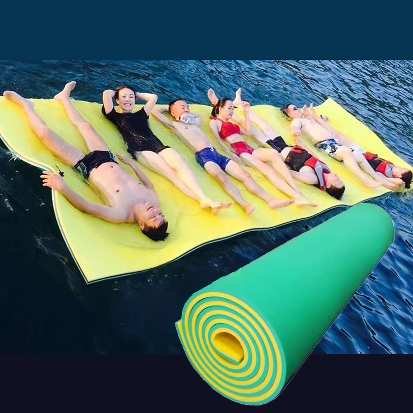 Water Float Mat Summer XPE Foam Floating Pad Swimming Pool Water Blanket Float Mat Bed for Beach Swimming Pool River