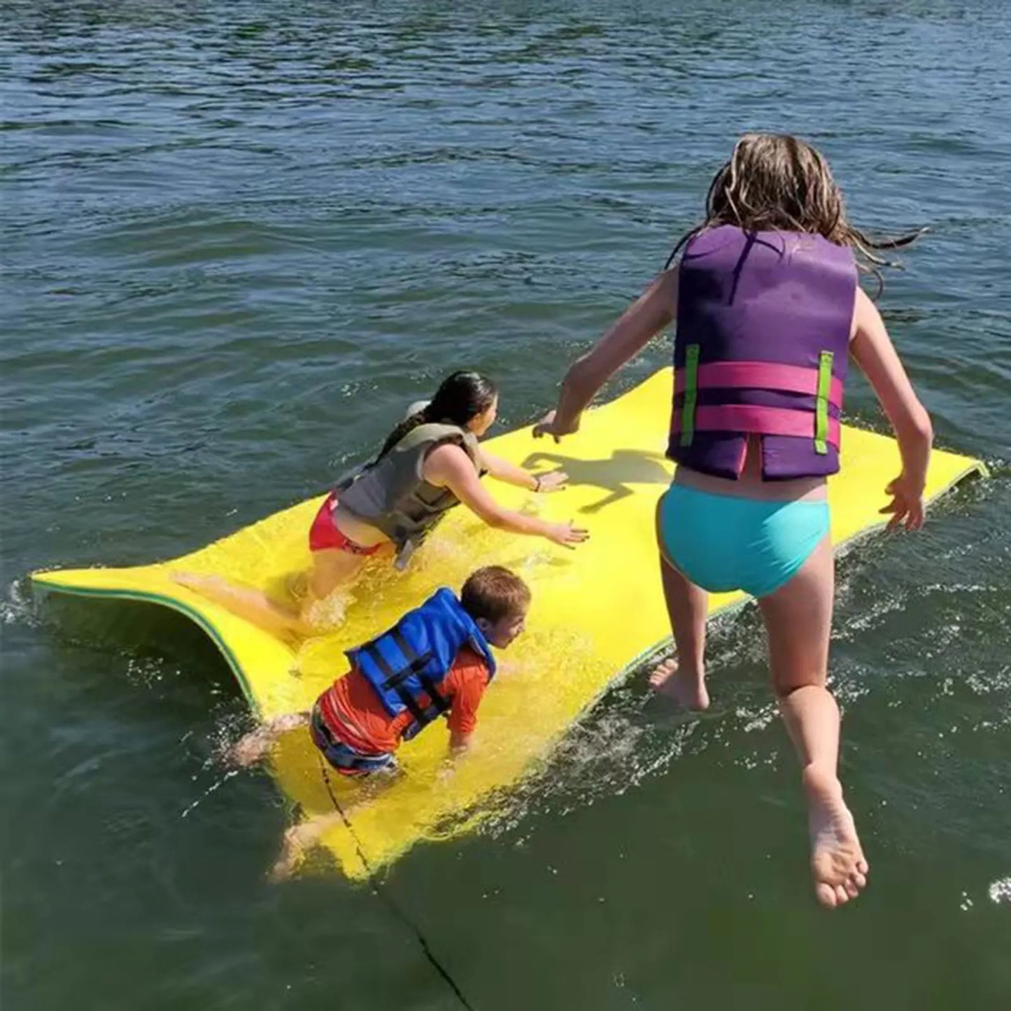 Water Float Mat Summer XPE Foam Floating Pad Swimming Pool Water Blanket Float Mat Bed for Beach Swimming Pool River