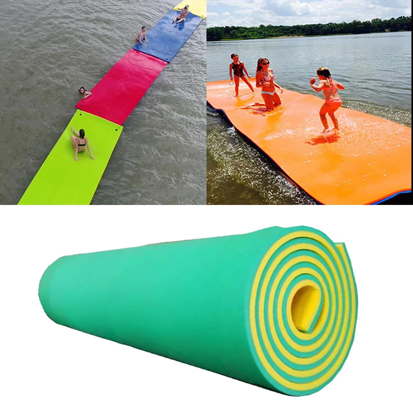 Water Float Mat Summer XPE Foam Floating Pad Swimming Pool Water Blanket Float Mat Bed for Beach Swimming Pool River