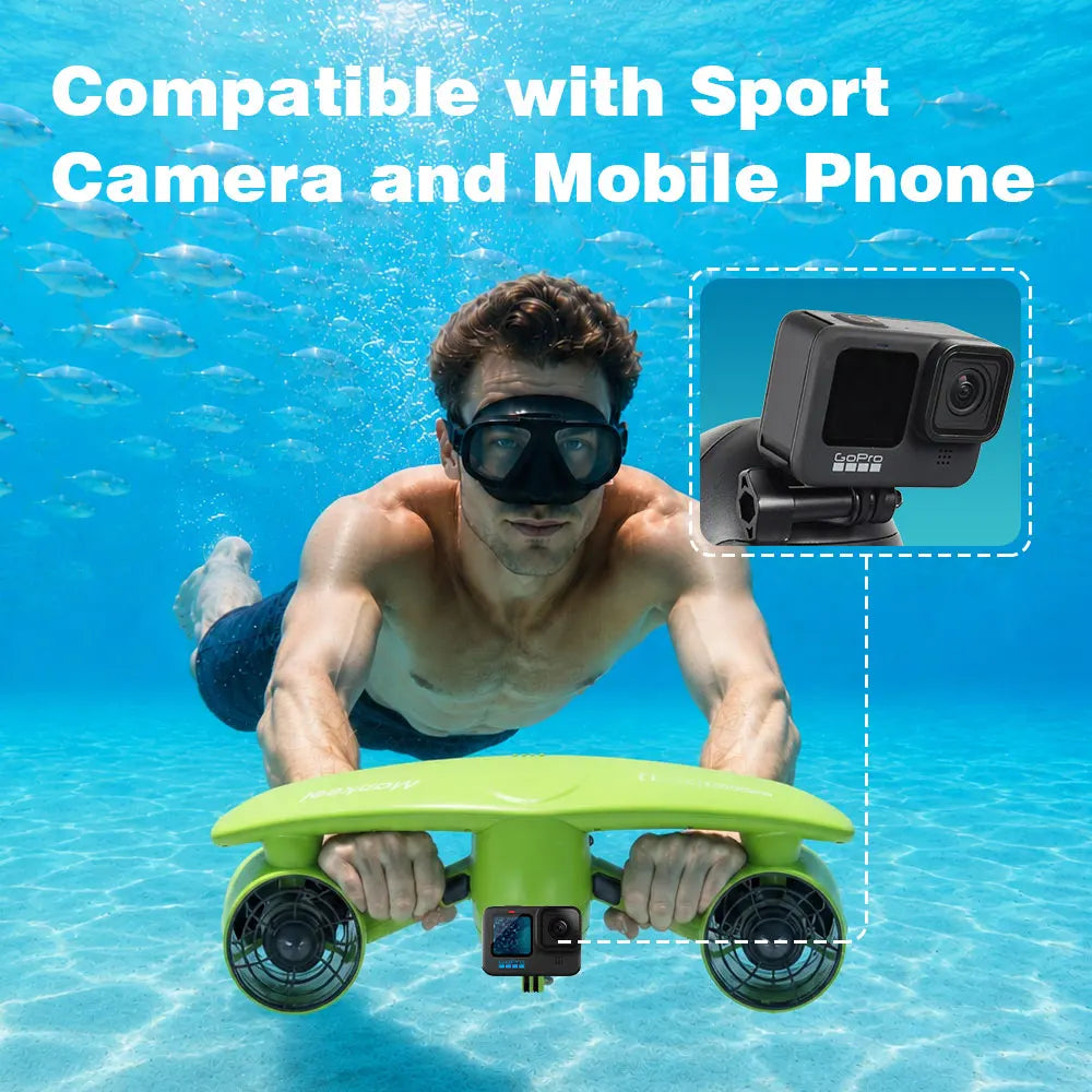 Mankeel W7 Electric Underwater Sea Scooter 50m Waterproof Swimming Thrust Diving Booster for Snorkeling Pool Adult Water Sport
