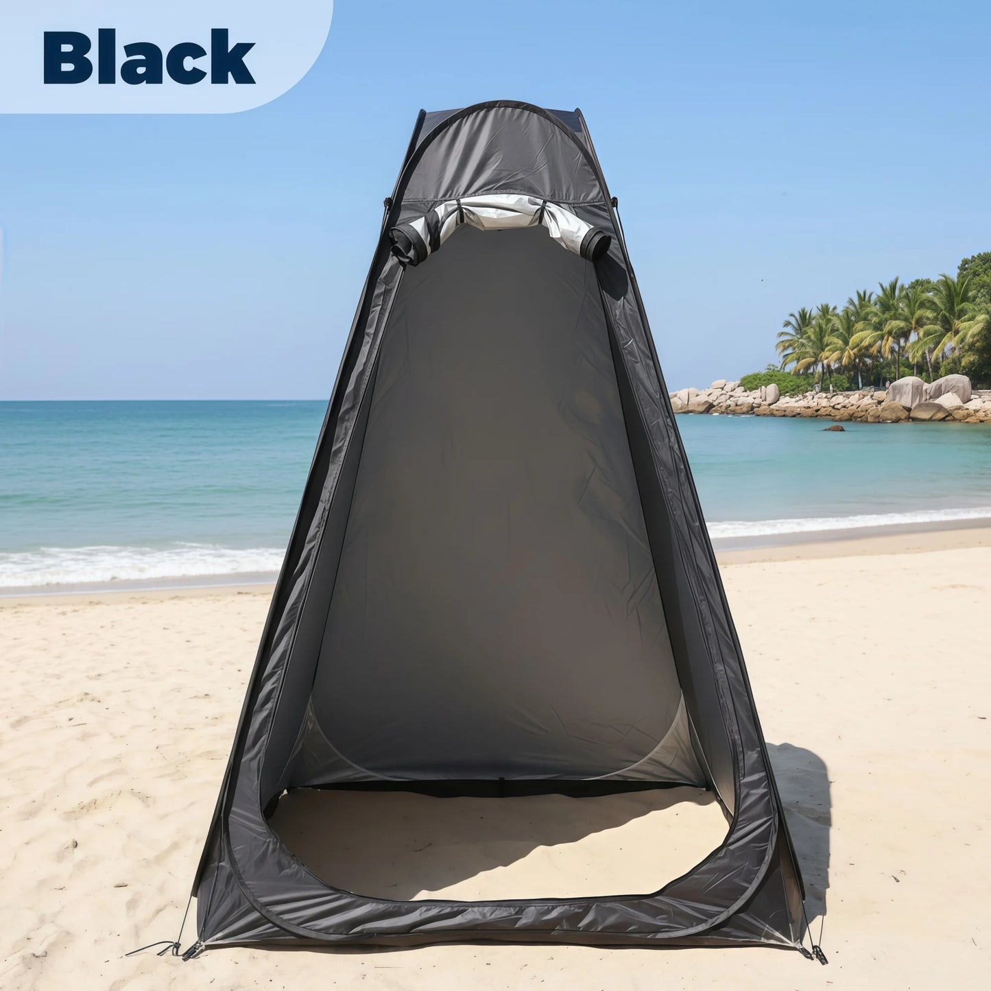 Portable Pop-Up Privacy Tent Outdoor Shower Camping Toilet Rain Shelter Easy Setup Foldable with Storage Bag