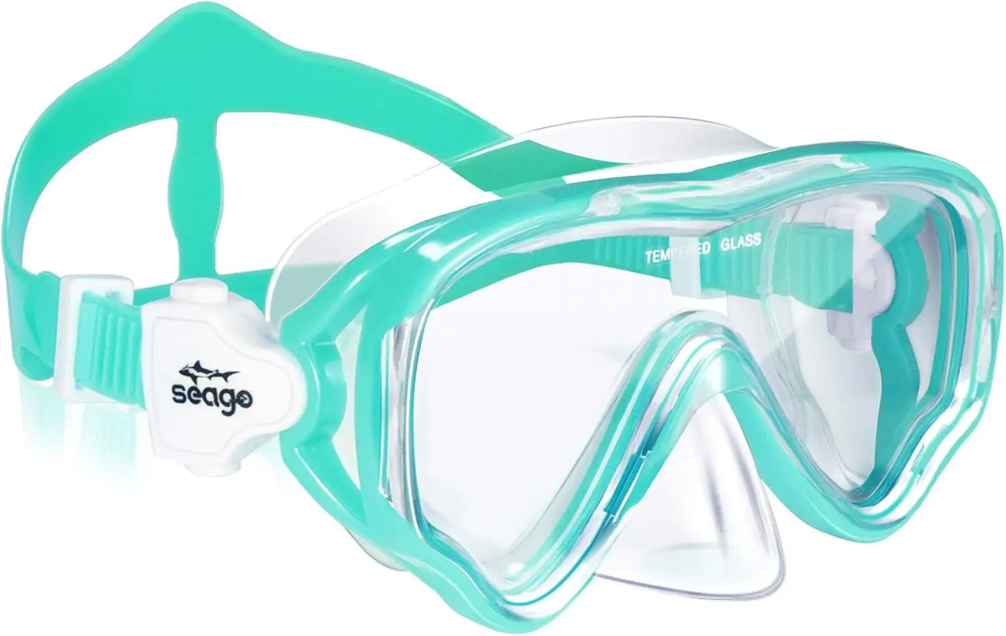 Kids Swim Goggles Snorkel Diving Mask for Youth 5-15, Anti-Fog 180° Clear View