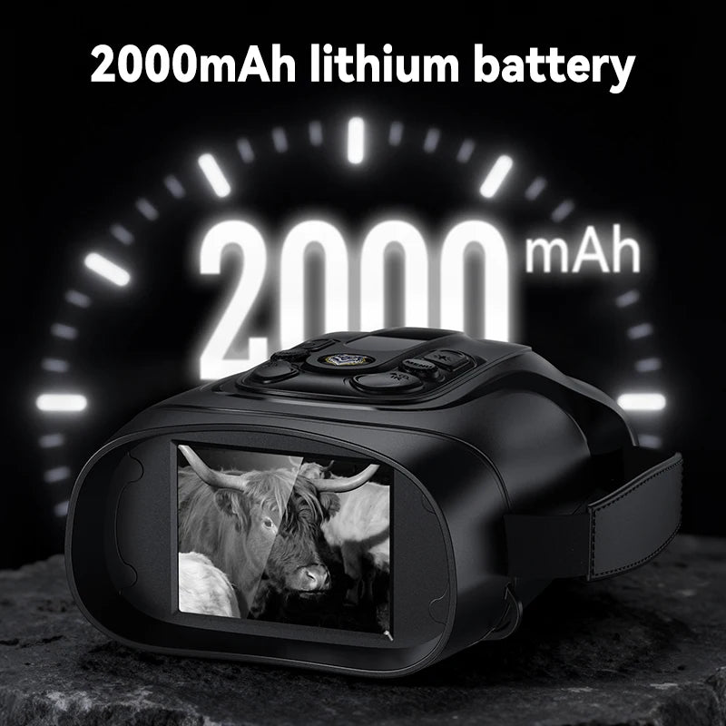 Night Vision Binoculars 7Level Infrared 10X Digital Zoom 800 Meters Darkness Vision Night Goggle 2.8inch Screen for Camping