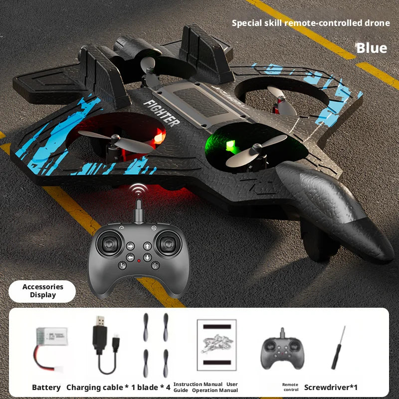 Awesome RC Stunt Plane Gift - 2.4GHz Remote Control Foam Glider, Easy Fighter Drone for Boys, Perfect Christmas Present for Kids