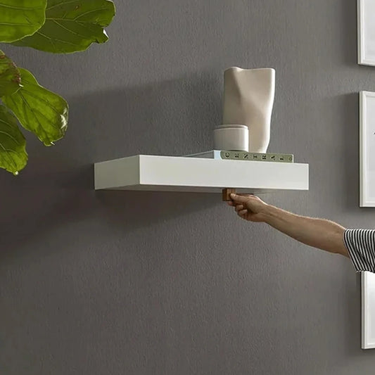 Wooden Concealed Floating Shelf with Secret Compartment Display Cabinet Rack Wall-Mounted Hidden Shelves for Home Decor