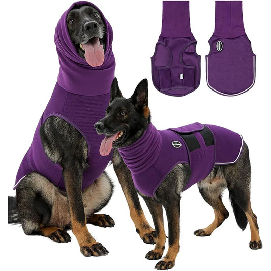 Hot Sale Dog Anxiety Calming Jacket Thunder Calming Shirt Post-Neuter Recovery Vest Multi-Function Headgear For Small Medium Dog