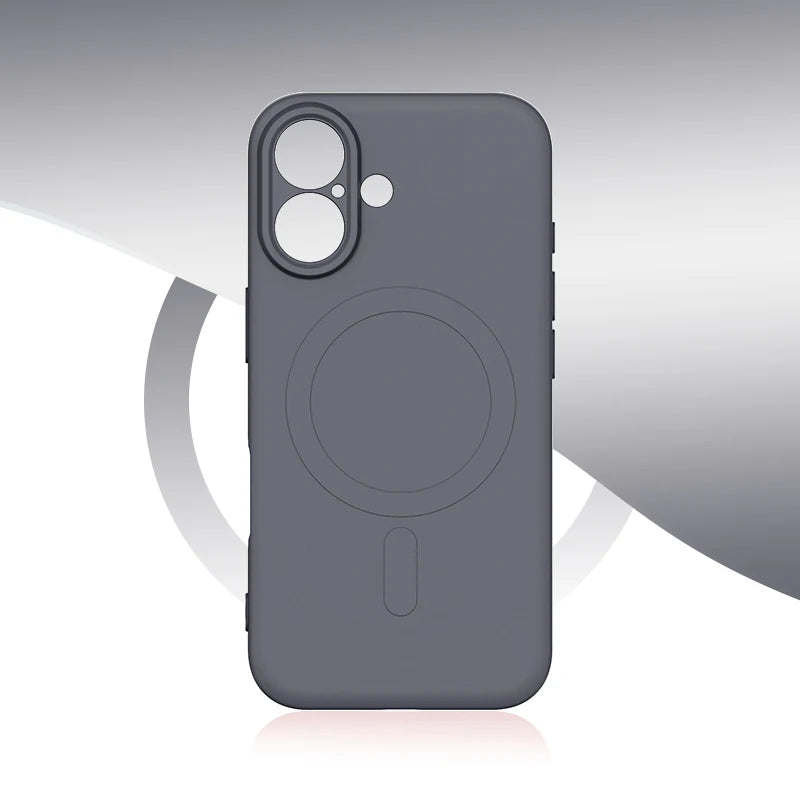 For Magsafe Magnetic Wireless Charging Solid Color Matte Liquid Silicone Shockproof Soft Phone Case for iPhone 16 Pro Max Plus