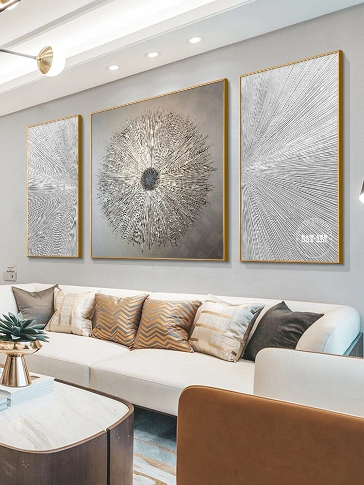 New Arrival Modern Abstract Golden Mountain Landscape Oil Paintings On Canvas China Artwork Wall Decor For Room Unframed