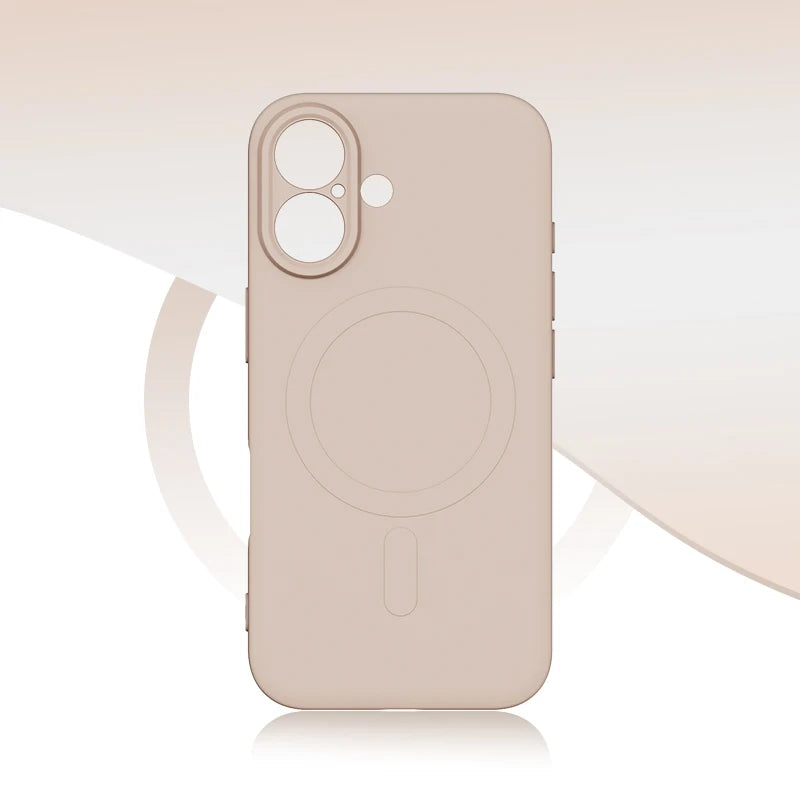 For Magsafe Magnetic Wireless Charging Solid Color Matte Liquid Silicone Shockproof Soft Phone Case for iPhone 16 Pro Max Plus