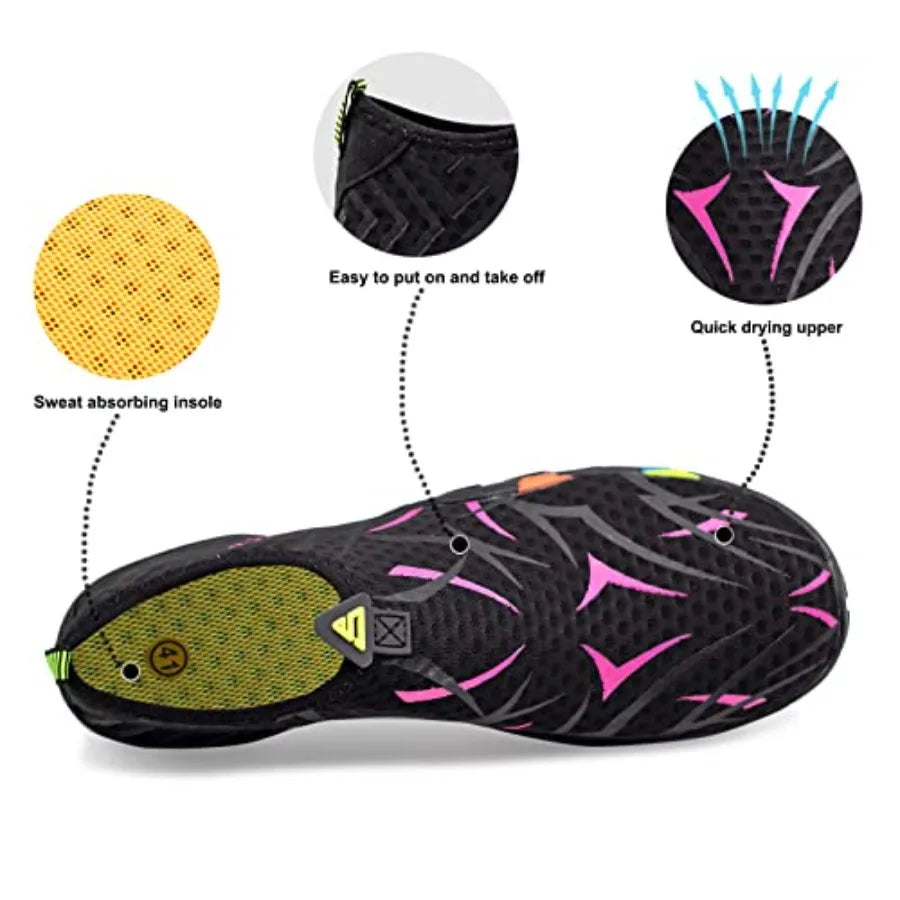 Water Shoes for Men Women Quick-Dry Barefoot Aqua Sock Outdoor Athletic Sport Shoes