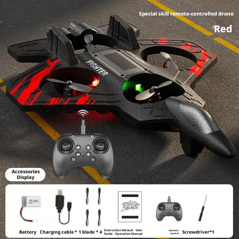 Awesome RC Stunt Plane Gift - 2.4GHz Remote Control Foam Glider, Easy Fighter Drone for Boys, Perfect Christmas Present for Kids
