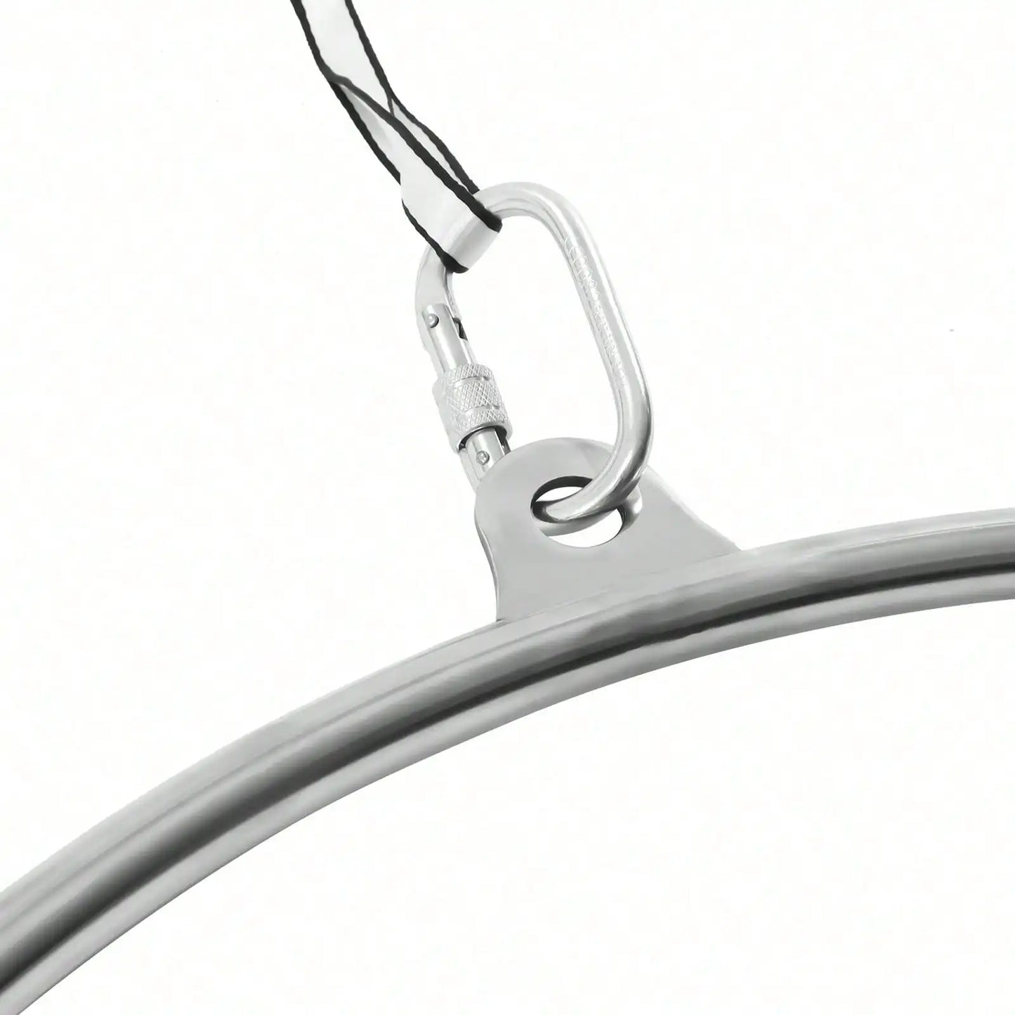 90cm Aerial Lyra Hoop Gymnastic Equipment Lifting Ring Yoga Ring Dance Stainless 350Kg