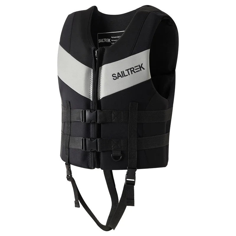 Neoprene Sea Life Jacket Adults Men Buoyancy Drifting Safety Vest Buckle Floating Foam Surfing Sailboard Racing Boats Kayaks