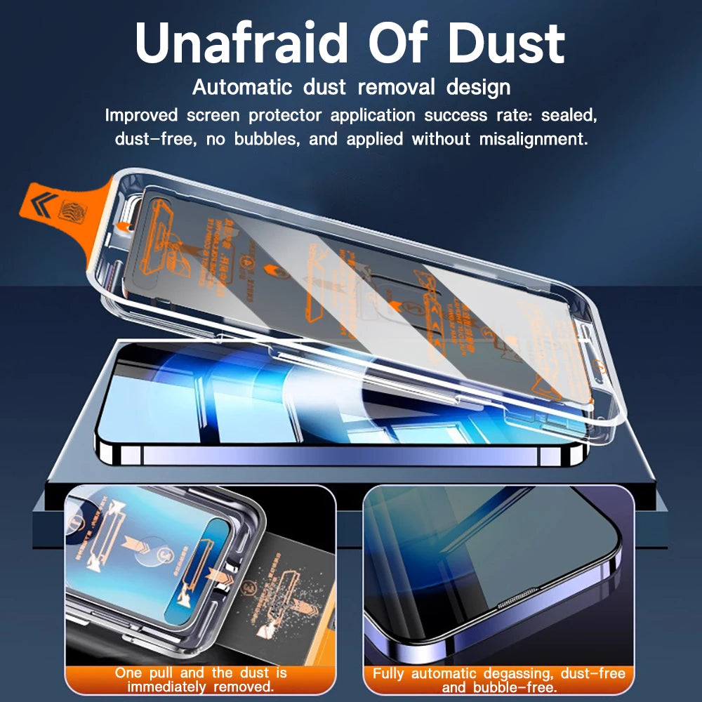 8K Dust Free Anti Spy Tempered Glass For Samsung Galaxy S25 Ultra S26 S24 Ultra S23 S22 S24 S25 Plus Privacy Screen Protector