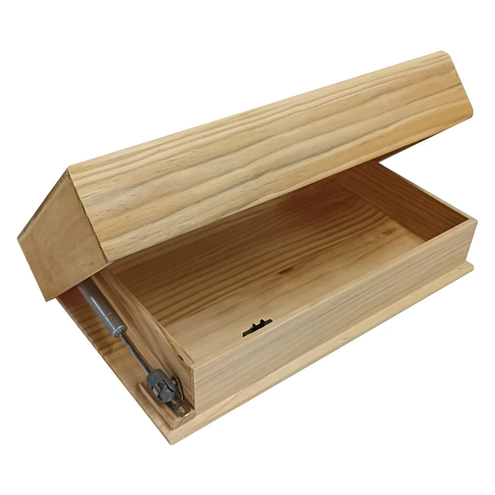 Wooden Concealed Floating Shelf with Secret Compartment Display Cabinet Rack Wall-Mounted Hidden Shelves for Home Decor