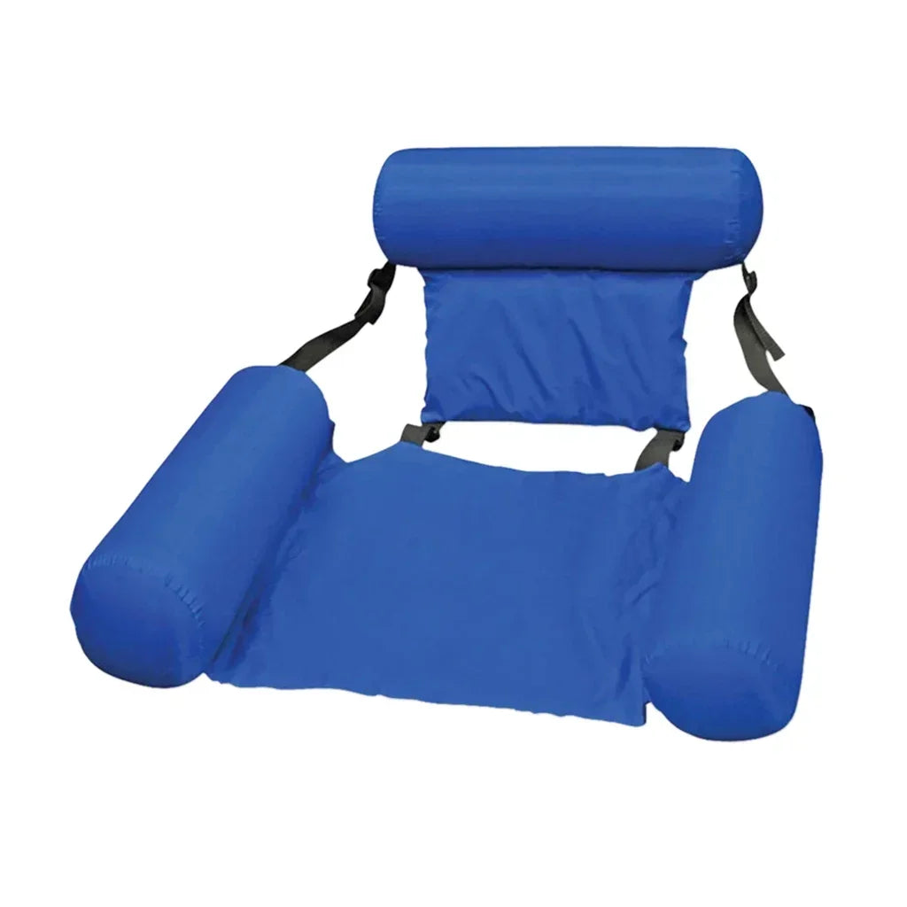 1pc Hot Sale Inflatable Water Hammock Foldable Pool Lounger Float Mesh Air Mattress Recliner for Adult Summer Beach Swimming