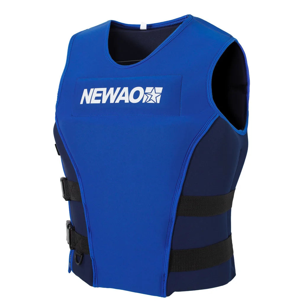 Neoprene Sea Life Jacket Adults Men Buoyancy Drifting Safety Vest Buckle Floating Foam Surfing Sailboard Racing Boats Kayaks