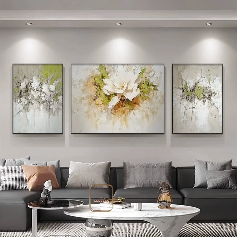 New Arrival Modern Abstract Golden Mountain Landscape Oil Paintings On Canvas China Artwork Wall Decor For Room Unframed