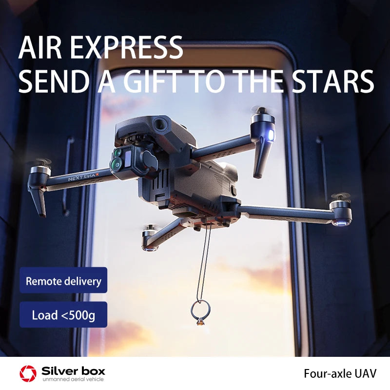 Professional P7 Max Screen Control Drone 3-Axis Brushless Gimbal 5G Digital Image Transmission Obstacle Avoidance With Airdrop