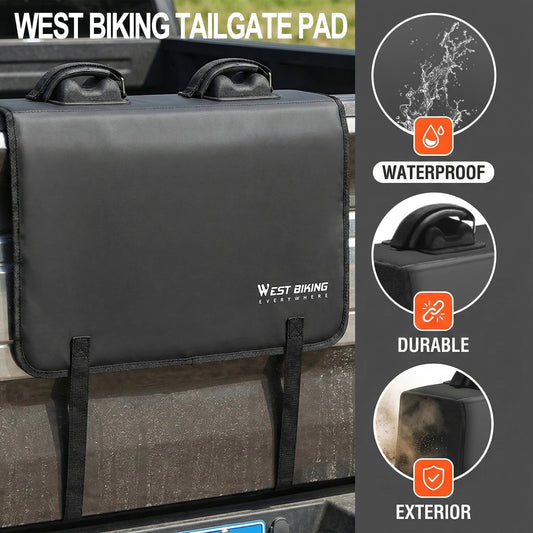 Mountain Bike Carrier Bicycle Rack Waterproof Tailgate Pickup Soft Rack with Tool Pocket for Pickup Truck