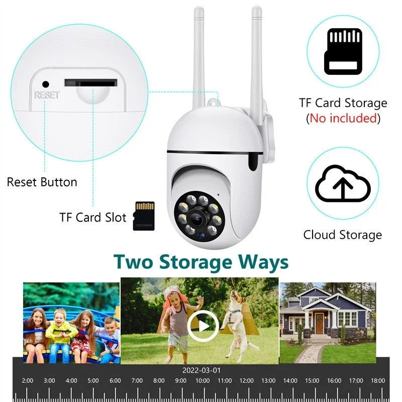 1/4pcs set Video Surveillance Camera System Wireless 5G WiFi Smart Outdoor Night Vision Home Waterproof Security Camera