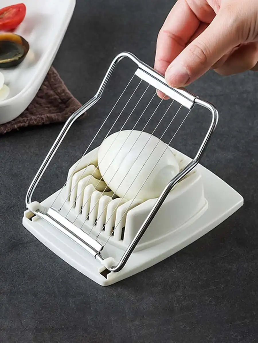 Multifunctional Egg Steamer Egg Cooker Electric Egg Cooker, Anti-Dry Burning Automatic Power Off, Stainless Steel Safety Base, Healthy And Practical, Good For Home Kitchen  2-In-1 Egg Slicer For Peeling And Cutting Eggs
