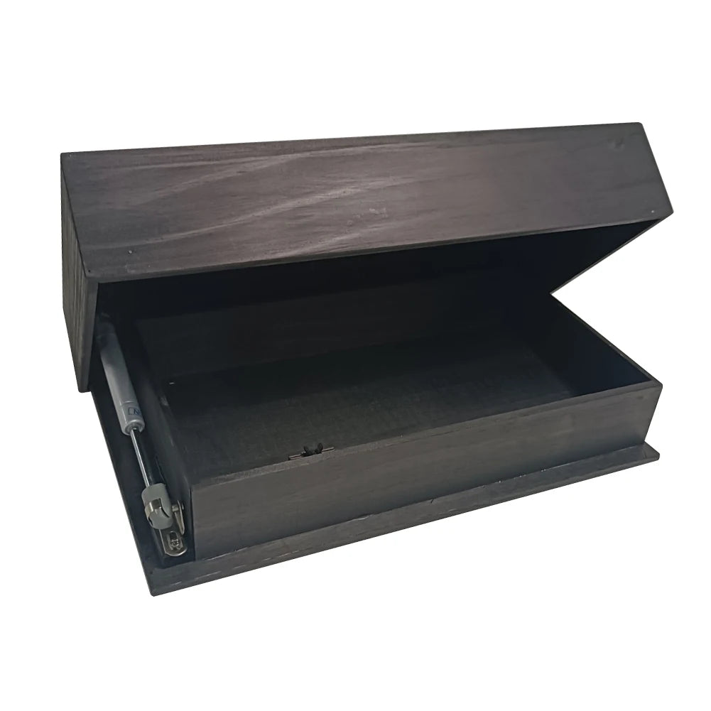 Wooden Concealed Floating Shelf with Secret Compartment Display Cabinet Rack Wall-Mounted Hidden Shelves for Home Decor