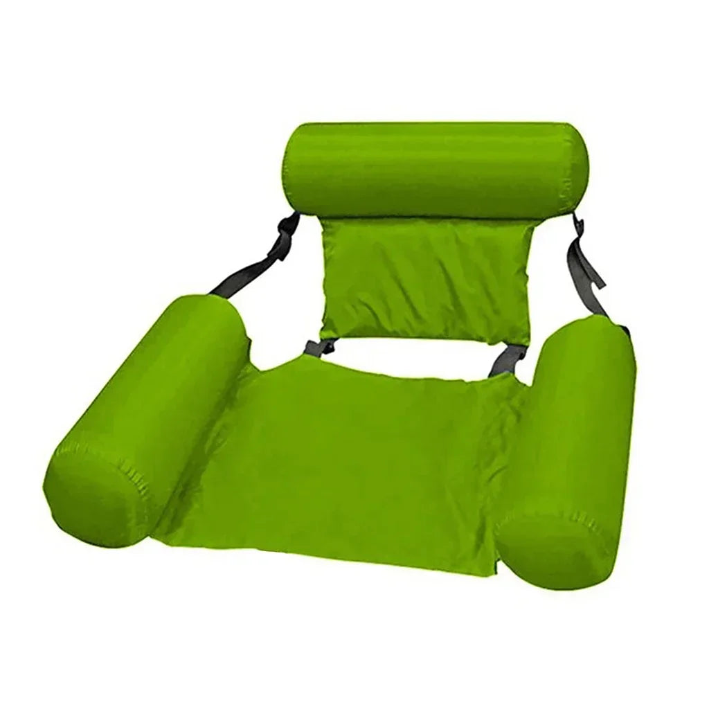 1pc Hot Sale Inflatable Water Hammock Foldable Pool Lounger Float Mesh Air Mattress Recliner for Adult Summer Beach Swimming
