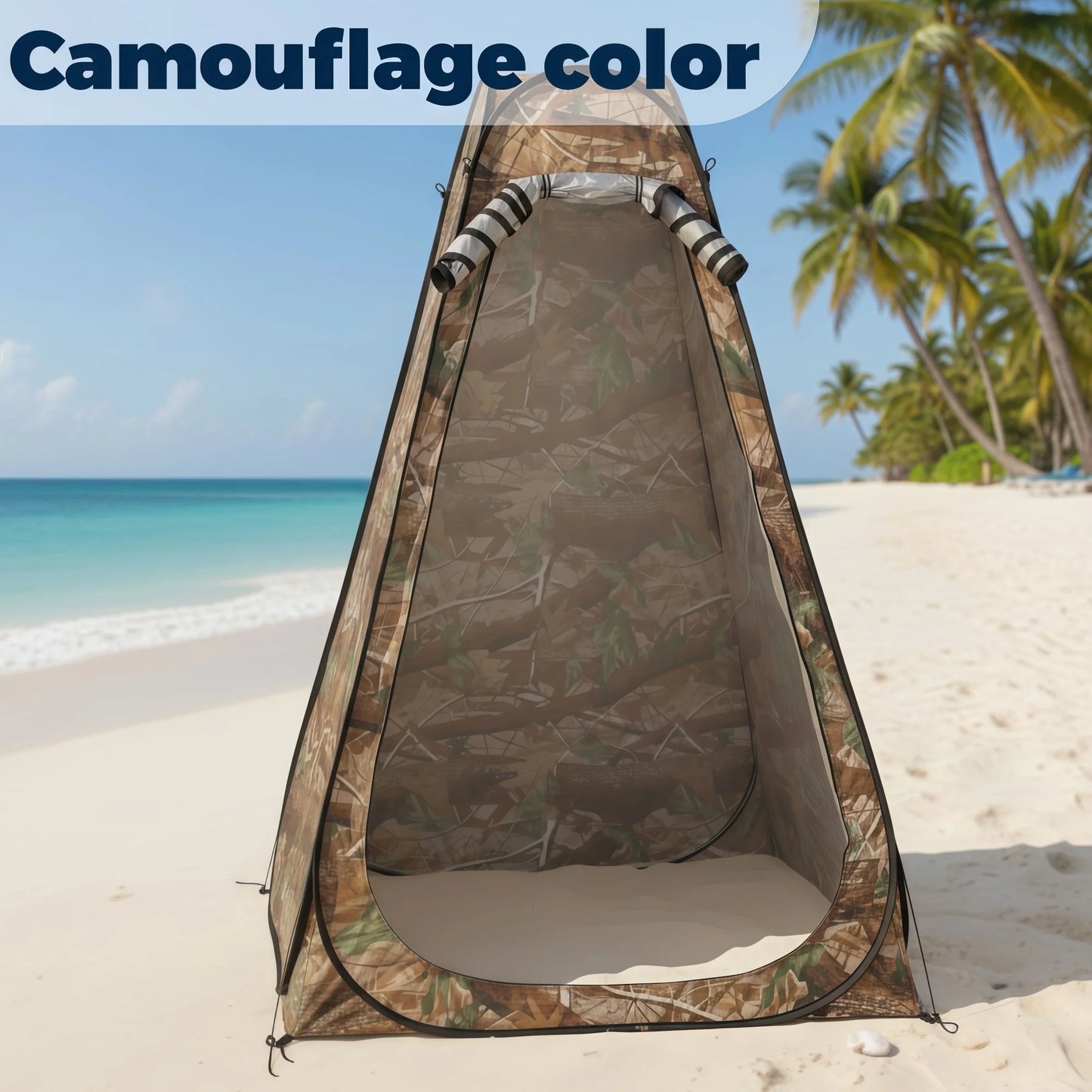 Portable Pop-Up Privacy Tent Outdoor Shower Camping Toilet Rain Shelter Easy Setup Foldable with Storage Bag