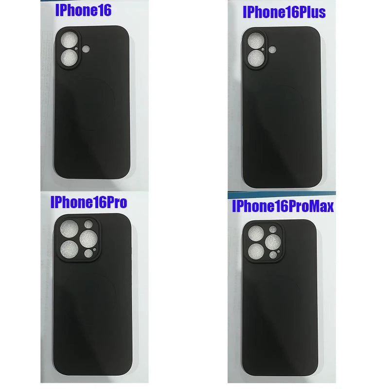 For Magsafe Magnetic Wireless Charging Solid Color Matte Liquid Silicone Shockproof Soft Phone Case for iPhone 16 Pro Max Plus
