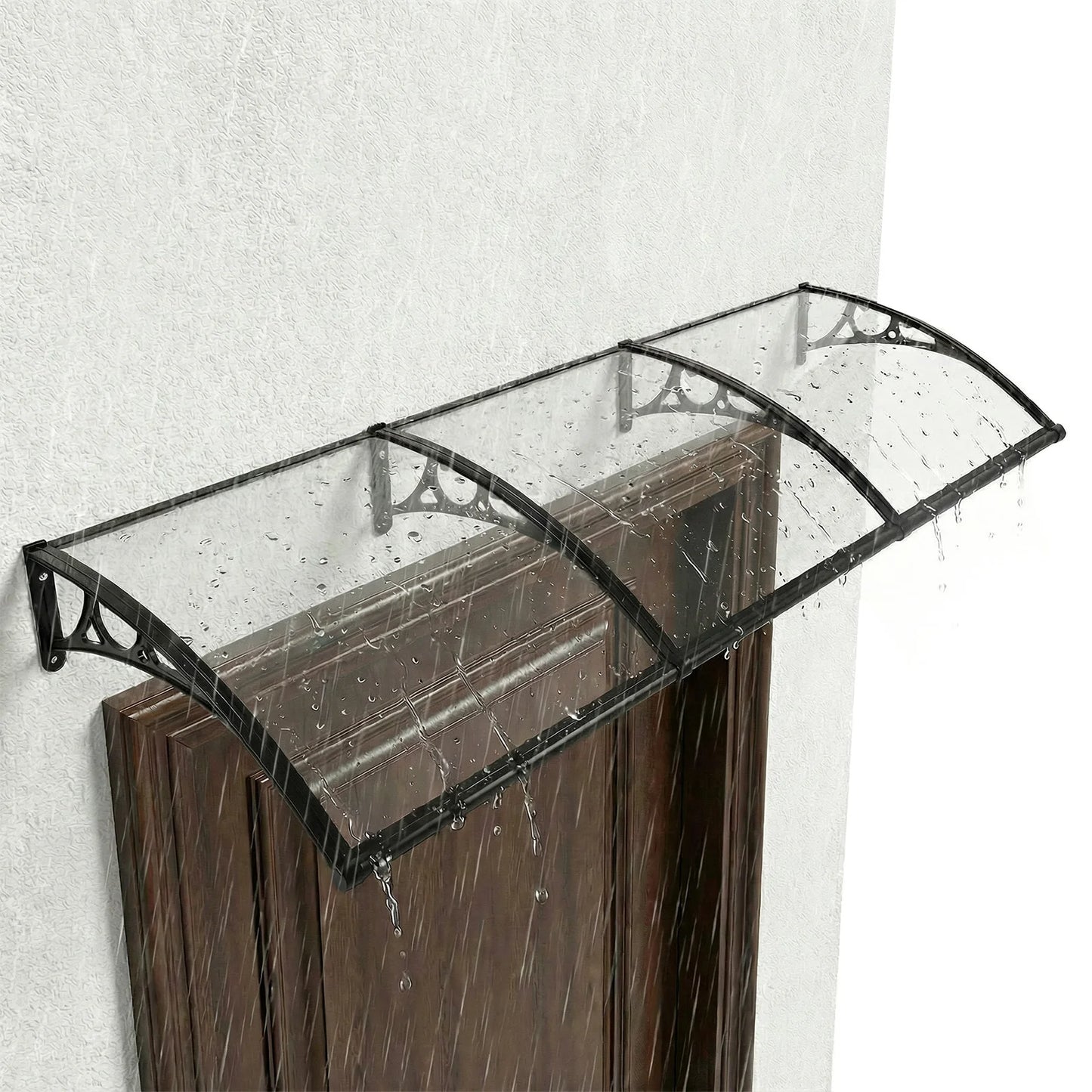 Awning for Door Entrance Strong Load-Bearing Capacity Door Awnings Exterior Long Service Life for Rain Snow Sunlight Protection