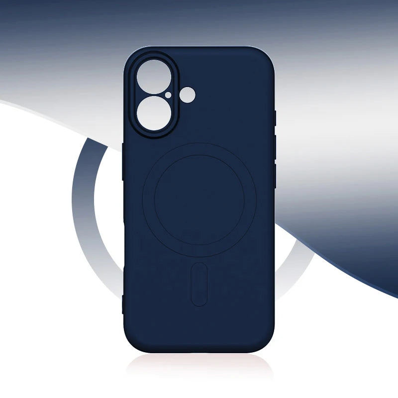 For Magsafe Magnetic Wireless Charging Solid Color Matte Liquid Silicone Shockproof Soft Phone Case for iPhone 16 Pro Max Plus