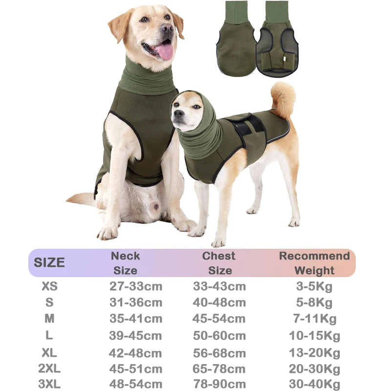 Hot Sale Dog Anxiety Calming Jacket Thunder Calming Shirt Post-Neuter Recovery Vest Multi-Function Headgear For Small Medium Dog