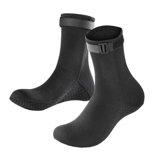 3mm Diving Surfing Boots Winter Warm Unisex Thermal Beach Sock Anti Slip Neoprene Wearable Portable Lightweight for Water Sport