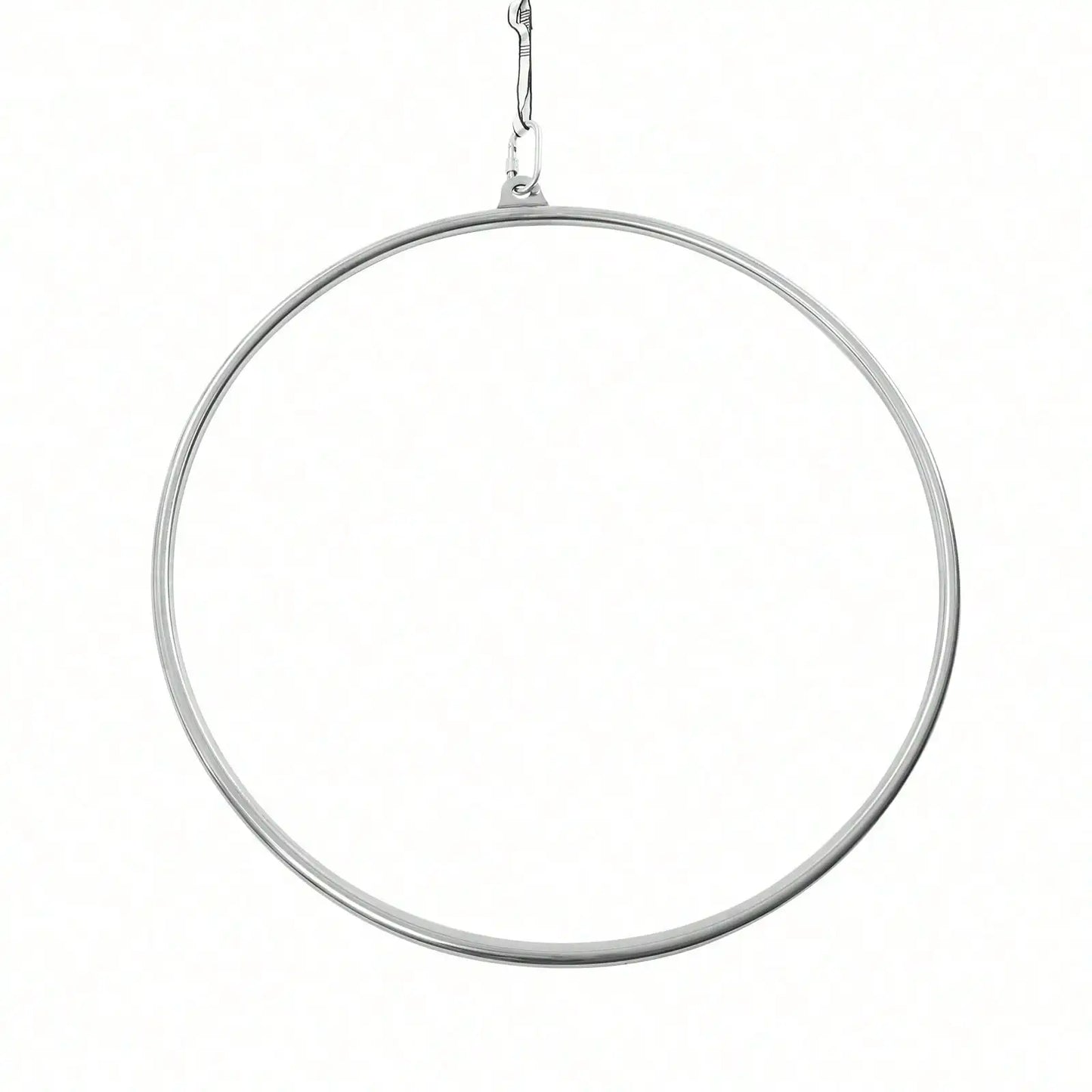 90cm Aerial Lyra Hoop Gymnastic Equipment Lifting Ring Yoga Ring Dance Stainless 350Kg
