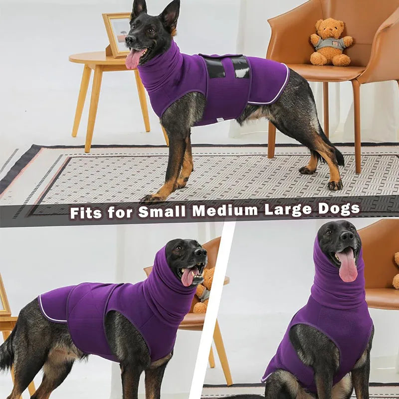 Hot Sale Dog Anxiety Calming Jacket Thunder Calming Shirt Post-Neuter Recovery Vest Multi-Function Headgear For Small Medium Dog