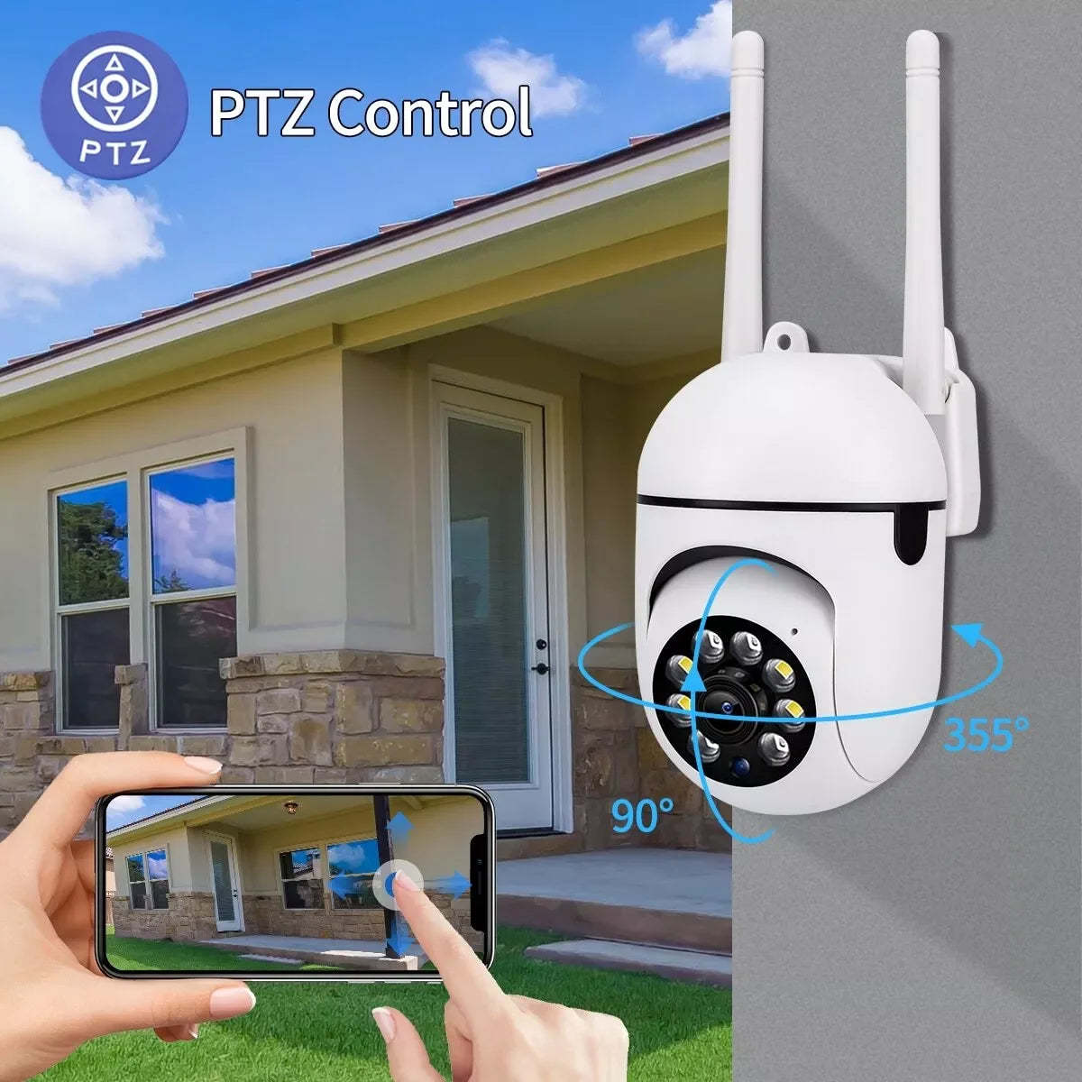 1/4pcs set Video Surveillance Camera System Wireless 5G WiFi Smart Outdoor Night Vision Home Waterproof Security Camera