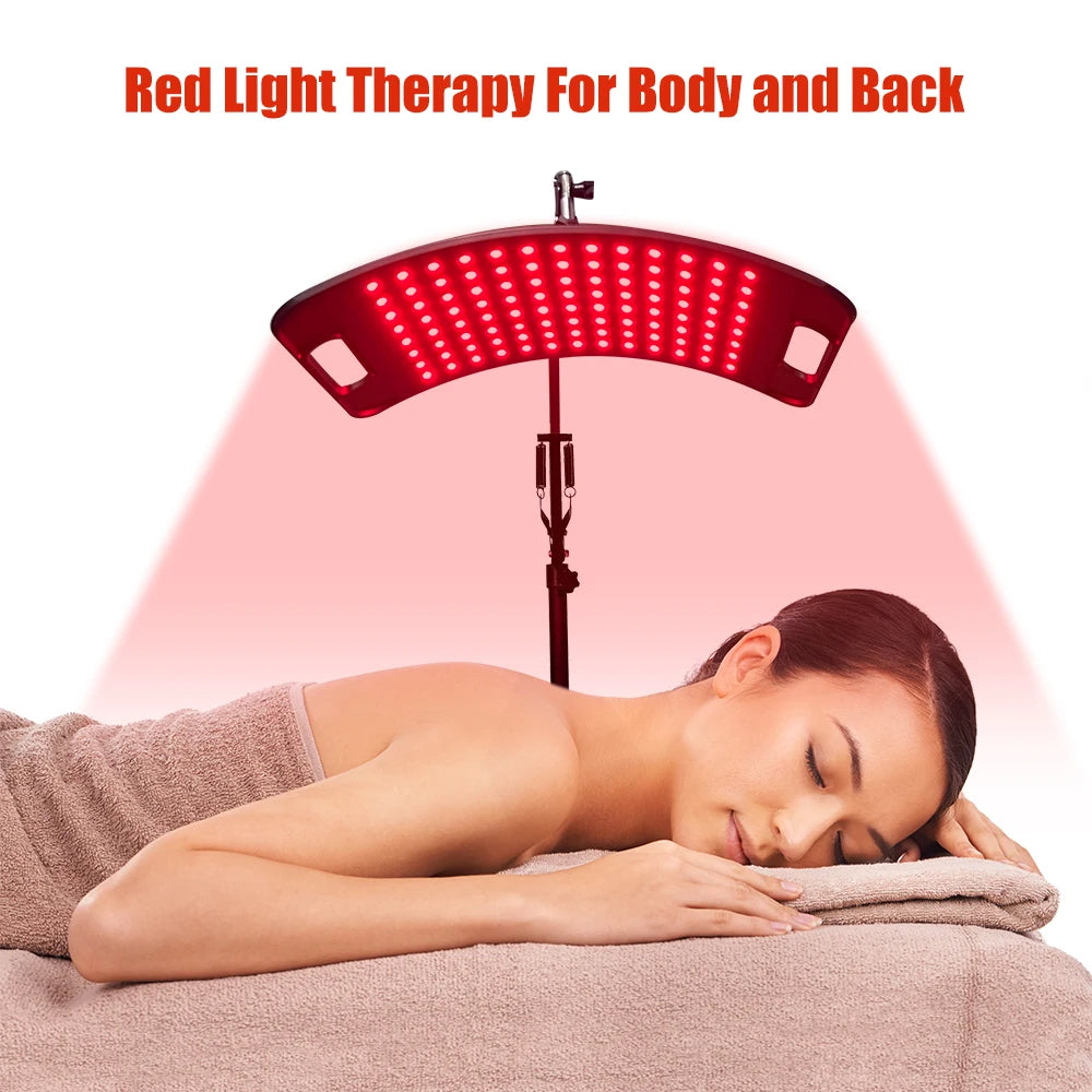 Red Light Lamp For Face and Body Home Use 660nm 850nm Near Infrared Light Panel Device with Adjustable Stand with Timer