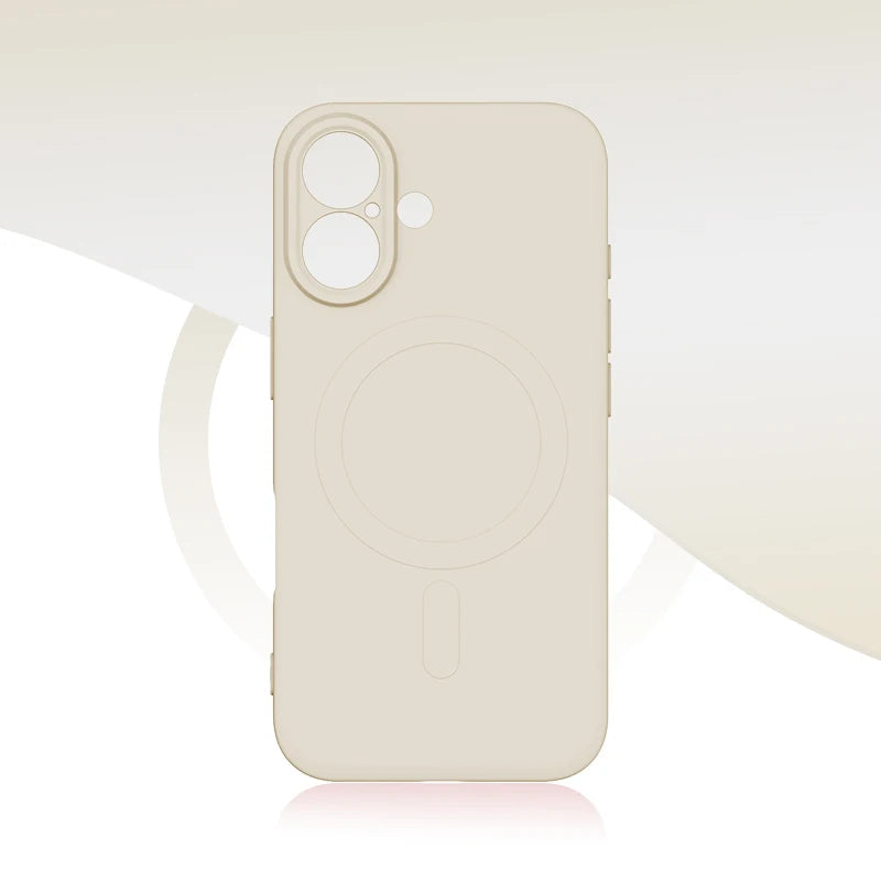 For Magsafe Magnetic Wireless Charging Solid Color Matte Liquid Silicone Shockproof Soft Phone Case for iPhone 16 Pro Max Plus