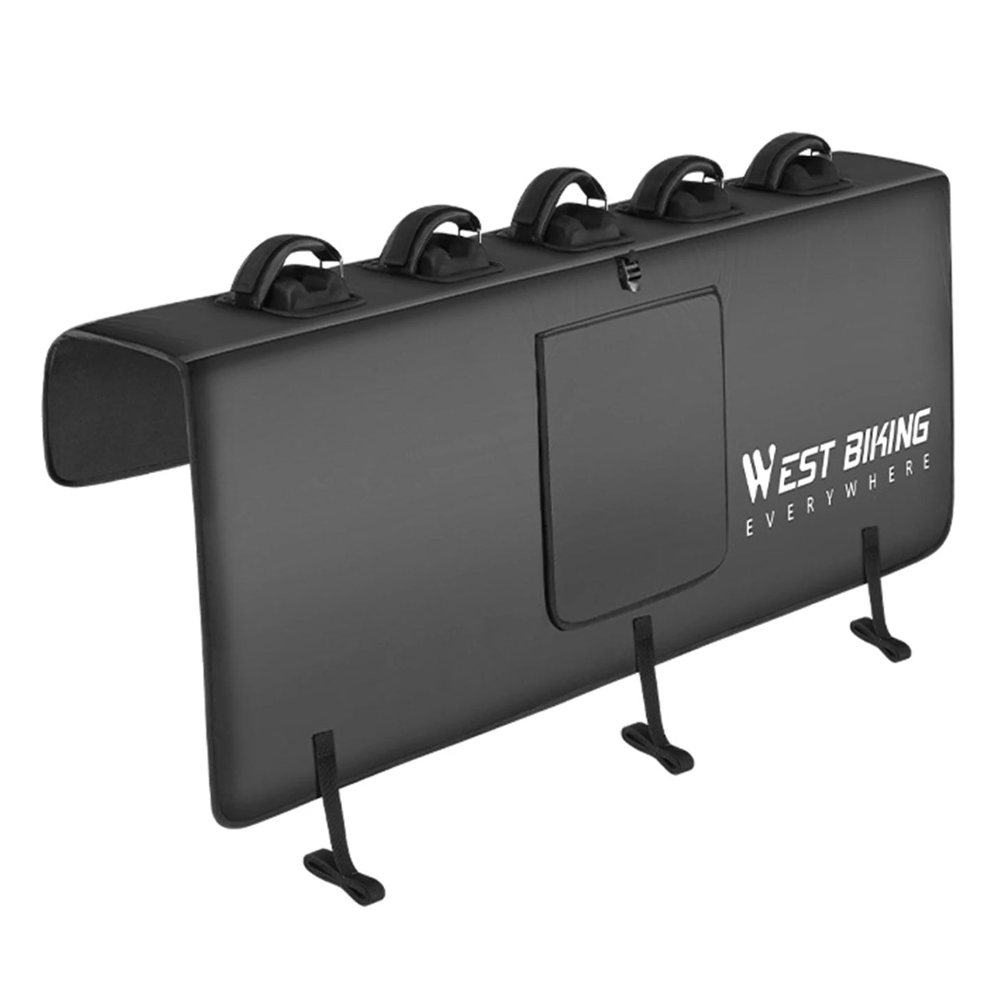 Mountain Bike Carrier Bicycle Rack Waterproof Tailgate Pickup Soft Rack with Tool Pocket for Pickup Truck