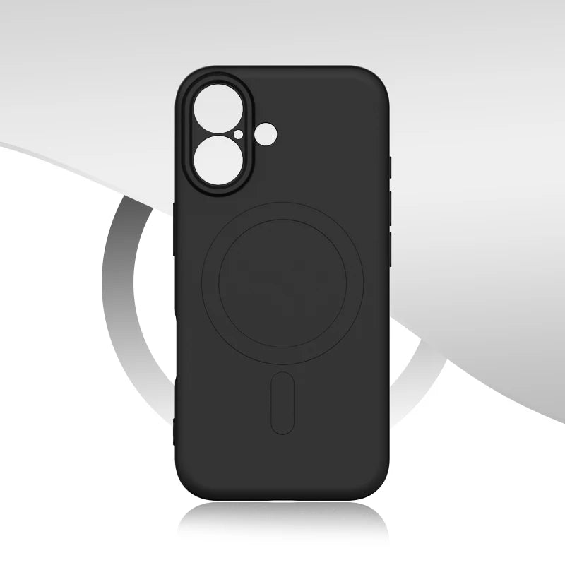 For Magsafe Magnetic Wireless Charging Solid Color Matte Liquid Silicone Shockproof Soft Phone Case for iPhone 16 Pro Max Plus